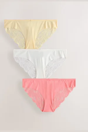 Next Ingen VPL Lace Back Briefs 3 Pakke38