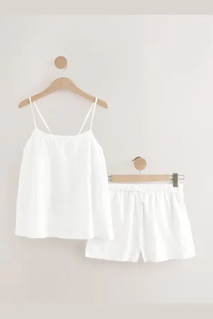 Next 100% Cotton Gingham Cami Short Set Pyjamas42