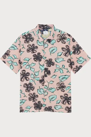 Paul Smith Casual Fit Pink Short Sleeve 100% Organic Cotton Shirtxxlarge