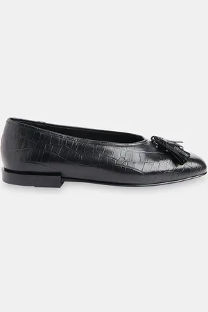 Whistles Cilou Tassel Croc Ballet Pumps