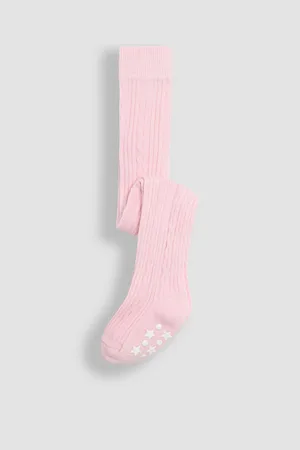 JoJo Maman Bébé Cable Ribbed TightsOp til 6 måneder (50 - 68cm)