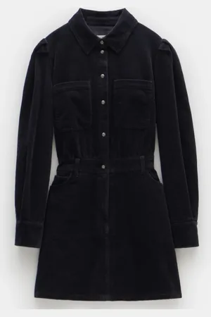Hush Puppies Mariella Fløjl Mini 100% Bomuld Kjole40