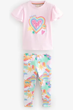 Little Bird Rainbow T-shirt og Leggings