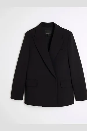 River Island Oversized Dobbeltradet Blazer42