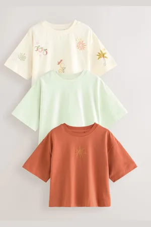 Next 100% Cotton Motif T-Shirts 3 Pack (3-16yrs)158164cm
