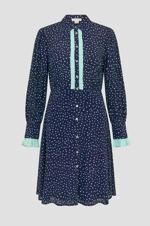 Monsoon Novie Polka Dot Mini Shirt Dress46