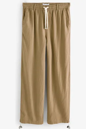 Threadbare Linen Blend Baggy TrousersMiddel