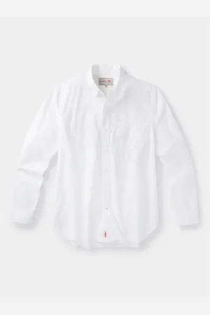 Aubin 100% Cotton Radstone Button Down White ShirtL