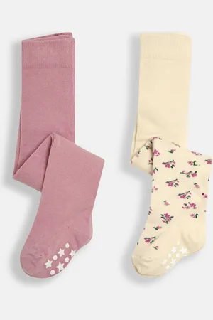 JoJo Maman Bébé 2-Pack Cotton Rich Tights5 - 6 år (110 - 116cm)