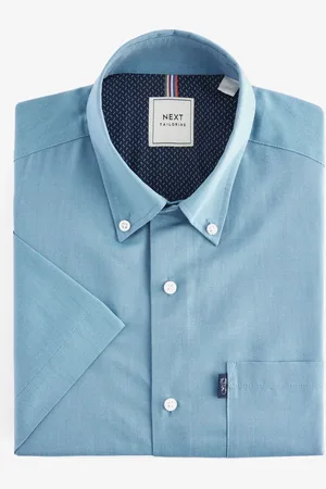 Next Short Sleeve Easy Iron Button Down Oxford ShirtM