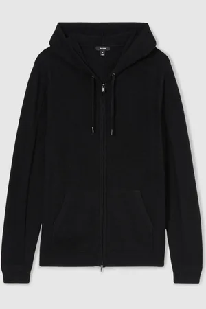 Reiss Lindo Wool and Cashmere Zip-Through HoodieM