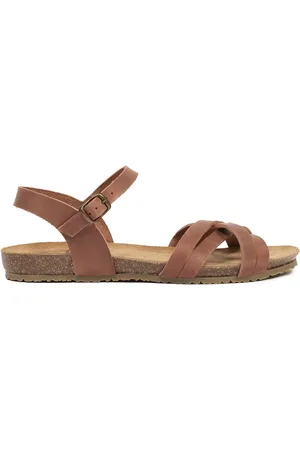 CELTIC & CO. Multistrap Open Toe Flat Sandalseu41