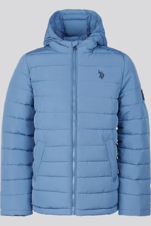 U.S. Polo Assn. U. S. Polo Assn. Boys Lightweight Quilt Hooded Puffer Jacket14 - 15 år (164 - 170cm)