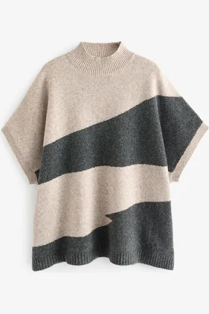 Next Abstrakt strik ponchoS