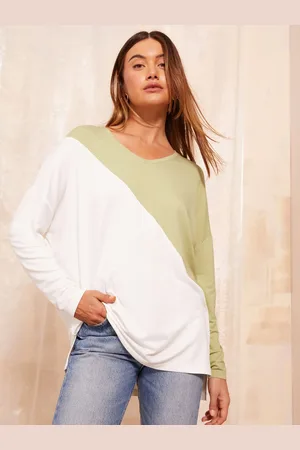 Friends Like These Soft Jersey V-hals Langærmet Tunika Top