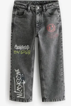 Next 100% bomuldsgraffitti- Denim (3-16år)9 år (134cm)