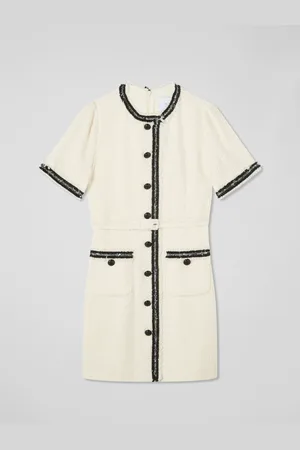 LK Bennett Charlie Petite Italian Cotton Blend Tweed Dress44