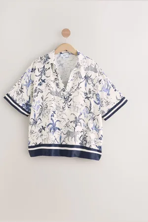 Next V-Neck Collared Satin Shirt40