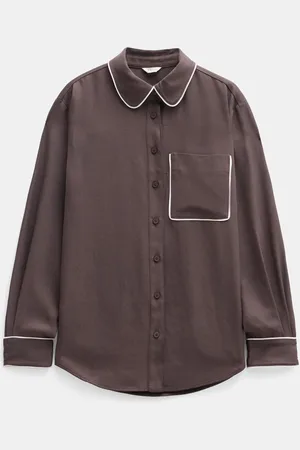 Hush Puppies Kinsey Long Sleeve Piping Detailed Shirt44