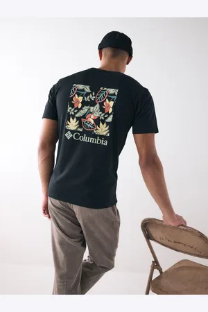 Columbia North Cascades Short Sleeve 100% Cotton Black T-Shirtsmall