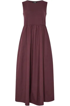 Long Tall Sally 100% Cotton Sleeveless Mixed Fabric Midi Dress42høj