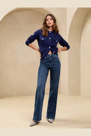 Lipsy London Mid Rise Jeans med brede ben40 L