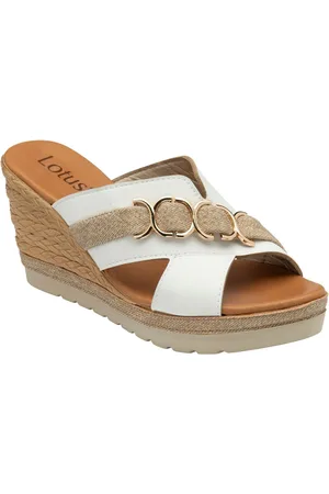 Lotus High Wedge Mule Sandalseu38