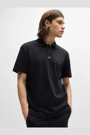 HUGO BOSS Signature Stacked Logo 100% Cotton Polo Shirtxlarge