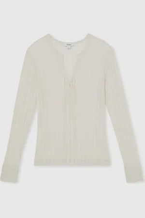 Reiss Saman Knitted Beach Cover-Up Topsmall