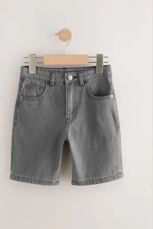 Next 100% Cotton Wide Authentic Denim Shorts (3-16yrs)116122cm