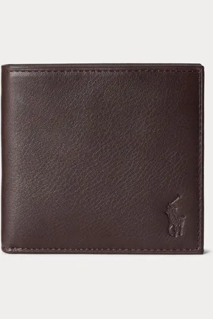 Ralph Lauren Pebbled Leather Billfold WalletEn