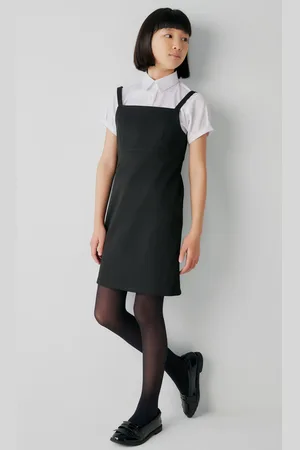 Clarks School Senior Girls Woven Pinafore Dress10 år (140cm)