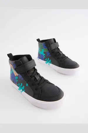 Next Minecraft Elastiske Lace High Top Trainers