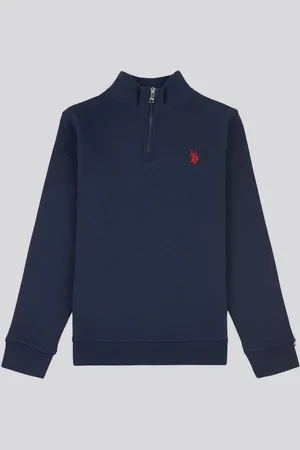 U.S. Polo Assn. U. S. Polo Assn. Boys Double Horsemen ¼ Zip Sweatshirt8 - 9 år (128 - 134cm)