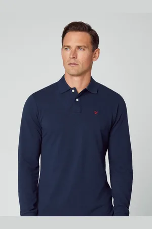 Hackett Men Blue London 100% Cotton Polo ShirtM