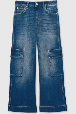 Reiss Sienna Wide-Leg Cargo-Pocket Jeans9 - 10 år (134 - 140cm)