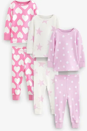 Next Stampy Snuggle 100% Cotton Pyjamas 3 Pack (9mths-12yrs)7 - 8 år (122 - 128cm)