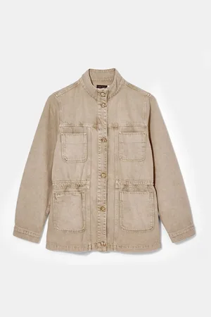 mint&berry Washed Utility Denim 100% Bomuld Jakkexlarge