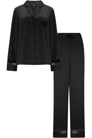 Pour Moi Dusk Satin and Lace Revere Collar Pyjama Set36
