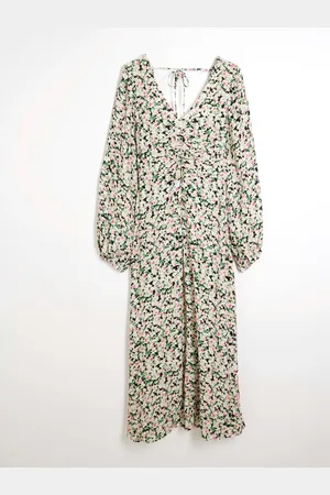 River Island Blomster Tryk Midi Kjole36