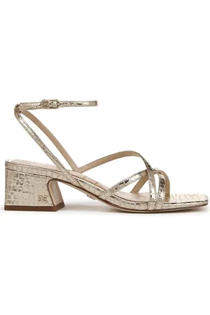 Sam Edelman Regular Fit Gold Whitley Strappy Sandals