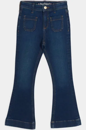 River Island Piger Denim Pocket Flare Jeans7 år (122cm)