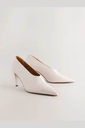 Next Forever Comfort Patent Point Toe High Cut Cone Heel Courts