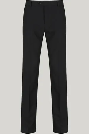 Trutex Shorter Length Slim Leg Senior Boys Black School Trousers16 år (176cm)