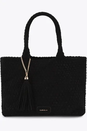 Carvela Black Verona Weave Tote Bagen