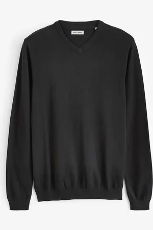 JACK & JONES 100% Cotton V-Neck Knitted JumperXXL