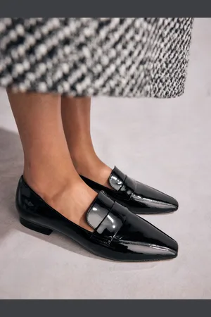 Next Tabitha Simmons Jess Leather Square Toe Loafers