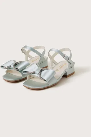 Monsoon Diamante Bow Satin Sandalsuk9eu265