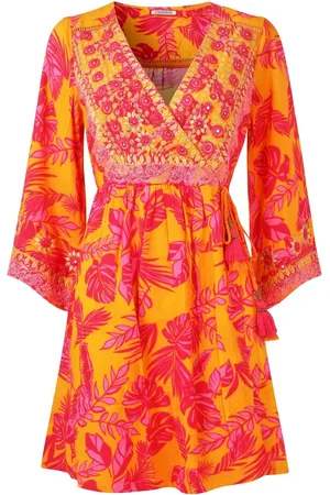 Joe Browns Embroidered Neckline Vibrant Print Tunic