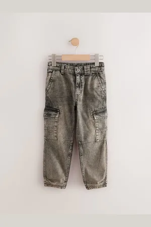 Next 100% bomuldsmanchetter Denim Cargobukser Jeans (3-16år)128134cm